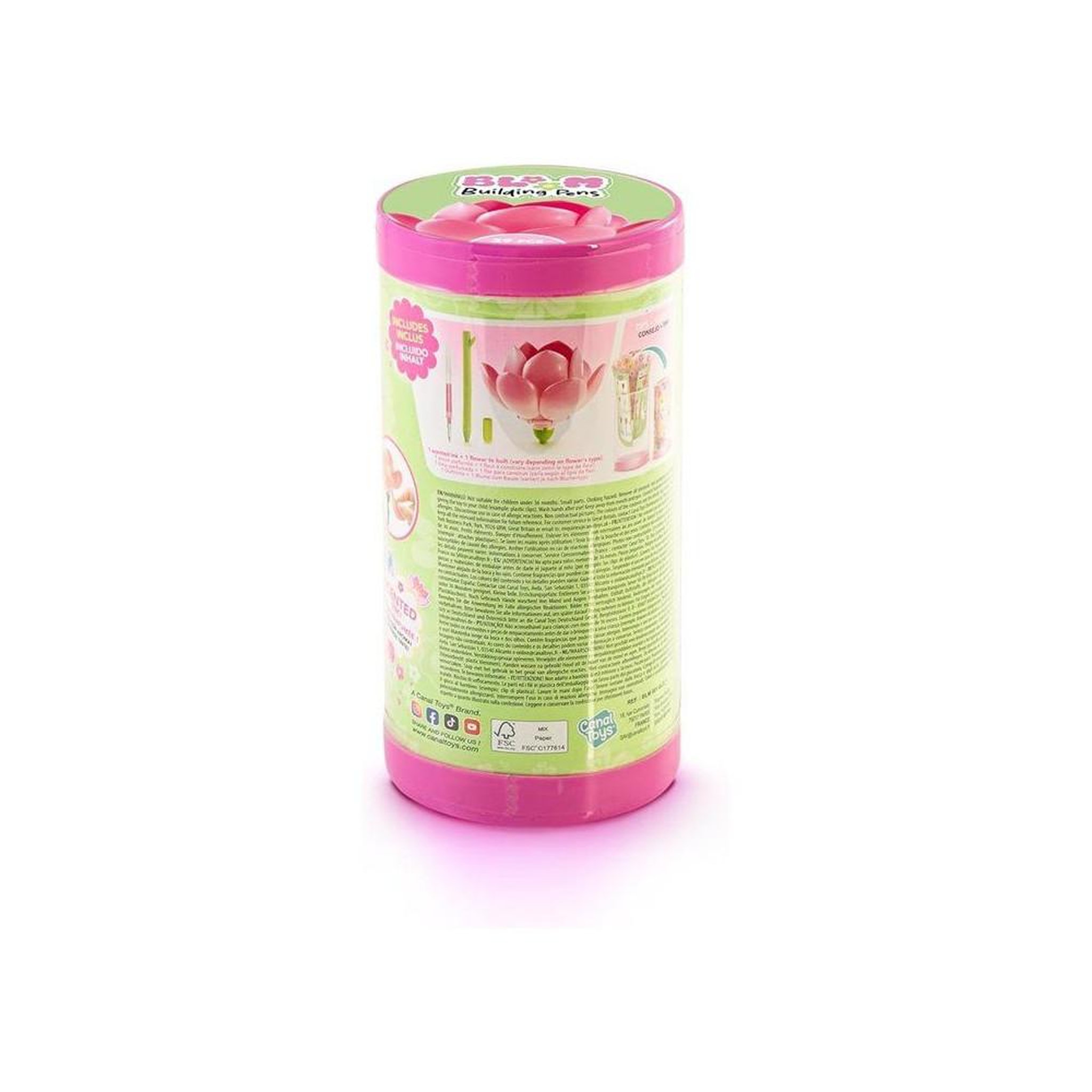 Voir la diapositive 4 : Canal Toys Canal Toys – BLOOM – Stylo Fleur a Construire – Encre pailletée et parfumée – 6 fleurs a collectionner – BLM 001
