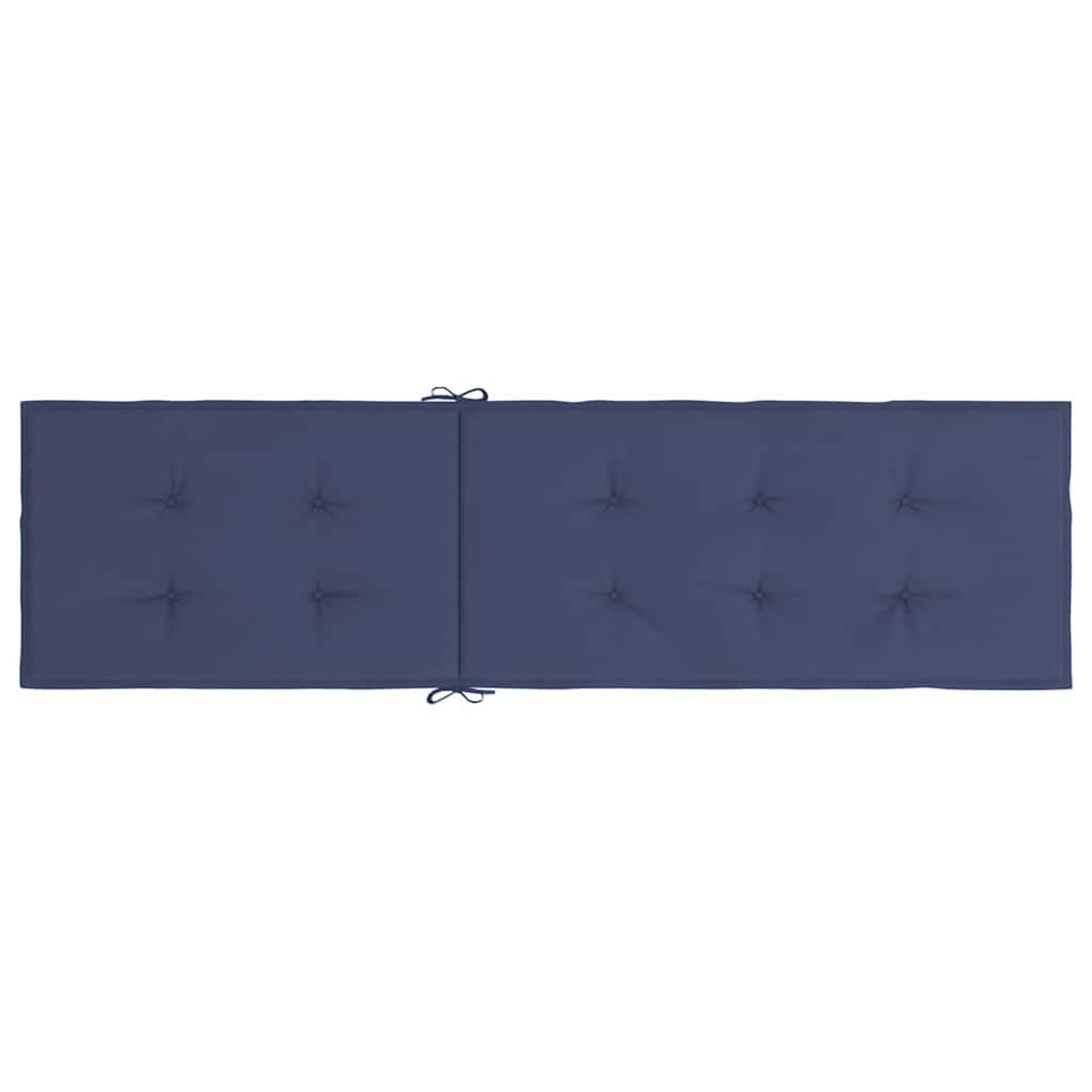 Voir la diapositive 5 : VIDAXL Coussin de chaise de terrasse bleu marine tissu oxford
