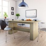 VIDAXL Table a manger Chene sonoma 180x90x76 cm Bois d'ingenierie