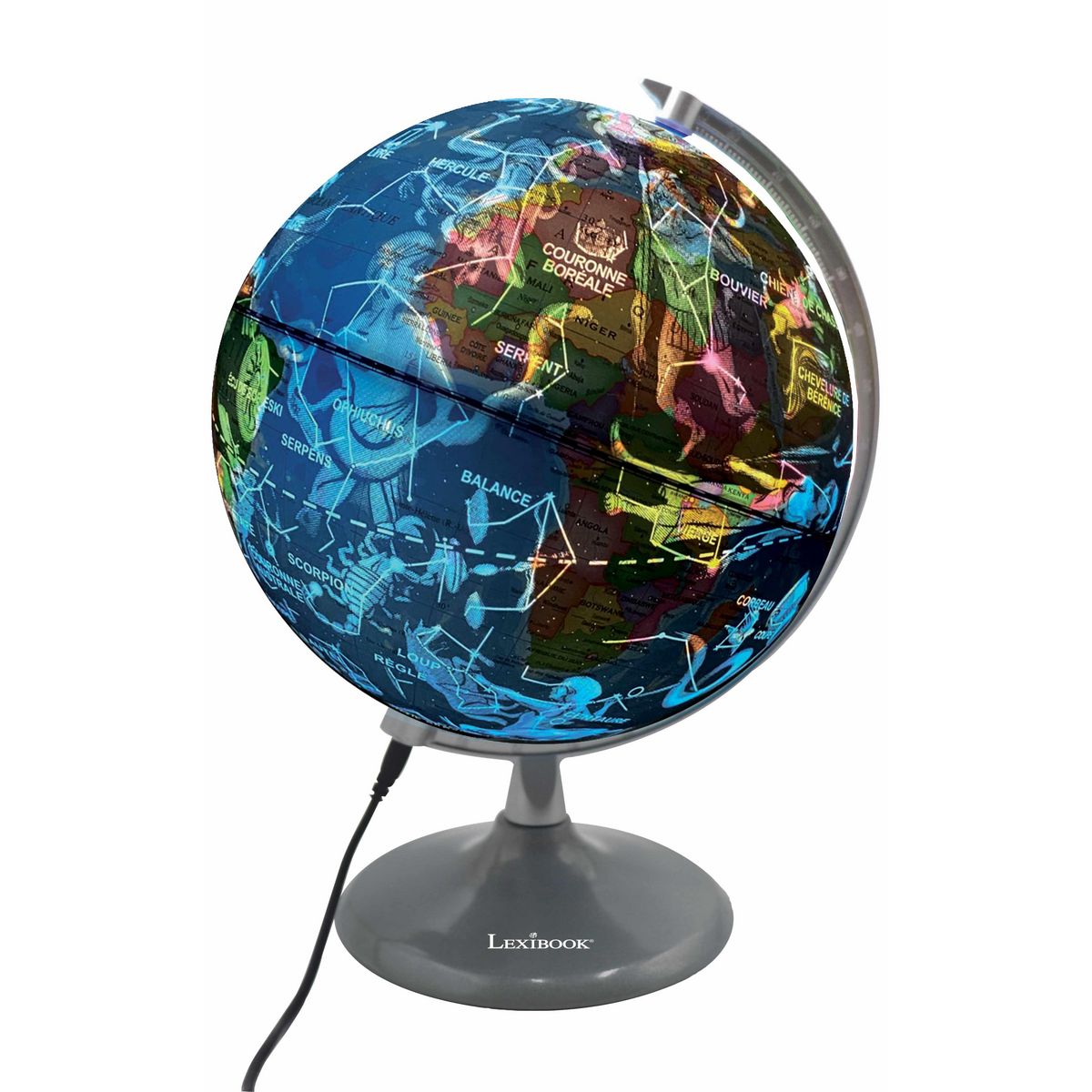 Lexibook Globe jour et nuit lumineux (français)
