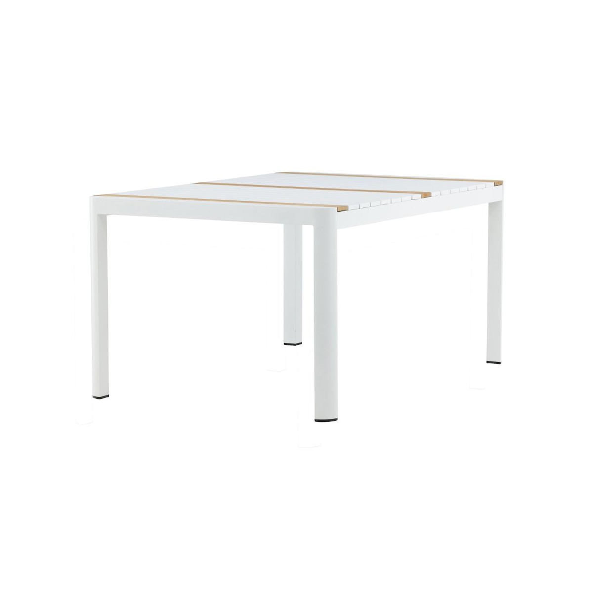 Paris Prix Table de Jardin en Teck  Togo  150cm Blanc