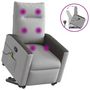 Voir la diapositive 1 : VIDAXL Fauteuil de massage inclinable gris nuage tissu
