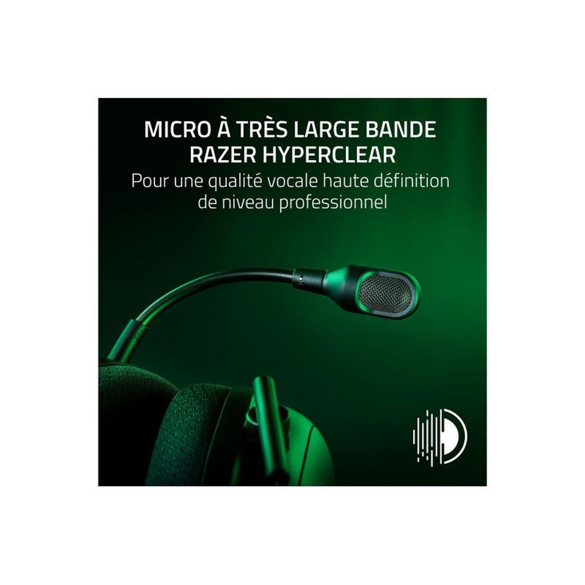 Voir la diapositive 3 : Razer Casque PC Razer sans fil ultra léger BlackShark V2 HyperSpeed Blanc