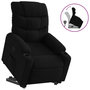 Voir la diapositive 2 : VIDAXL Fauteuil inclinable noir tissu