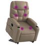 Voir la diapositive 3 : VIDAXL Fauteuil inclinable de massage electrique cappuccino similicuir