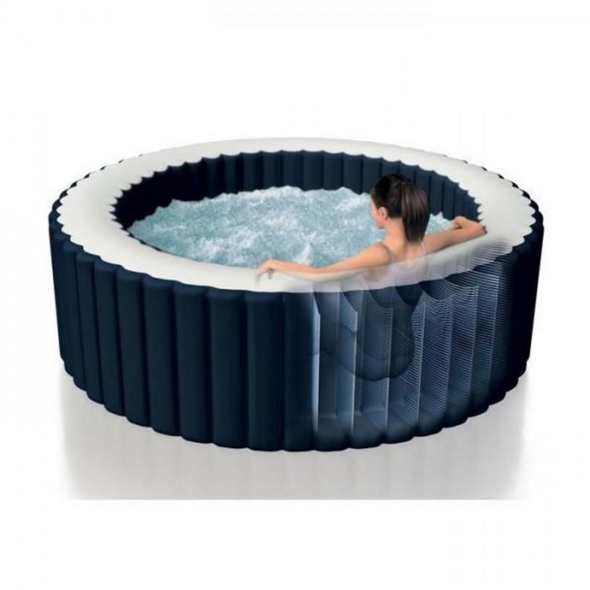 INTEX Spa gonflable INTEX - Blue Navy - 196 x 71 cm - 4 places - Rond - 28430EX