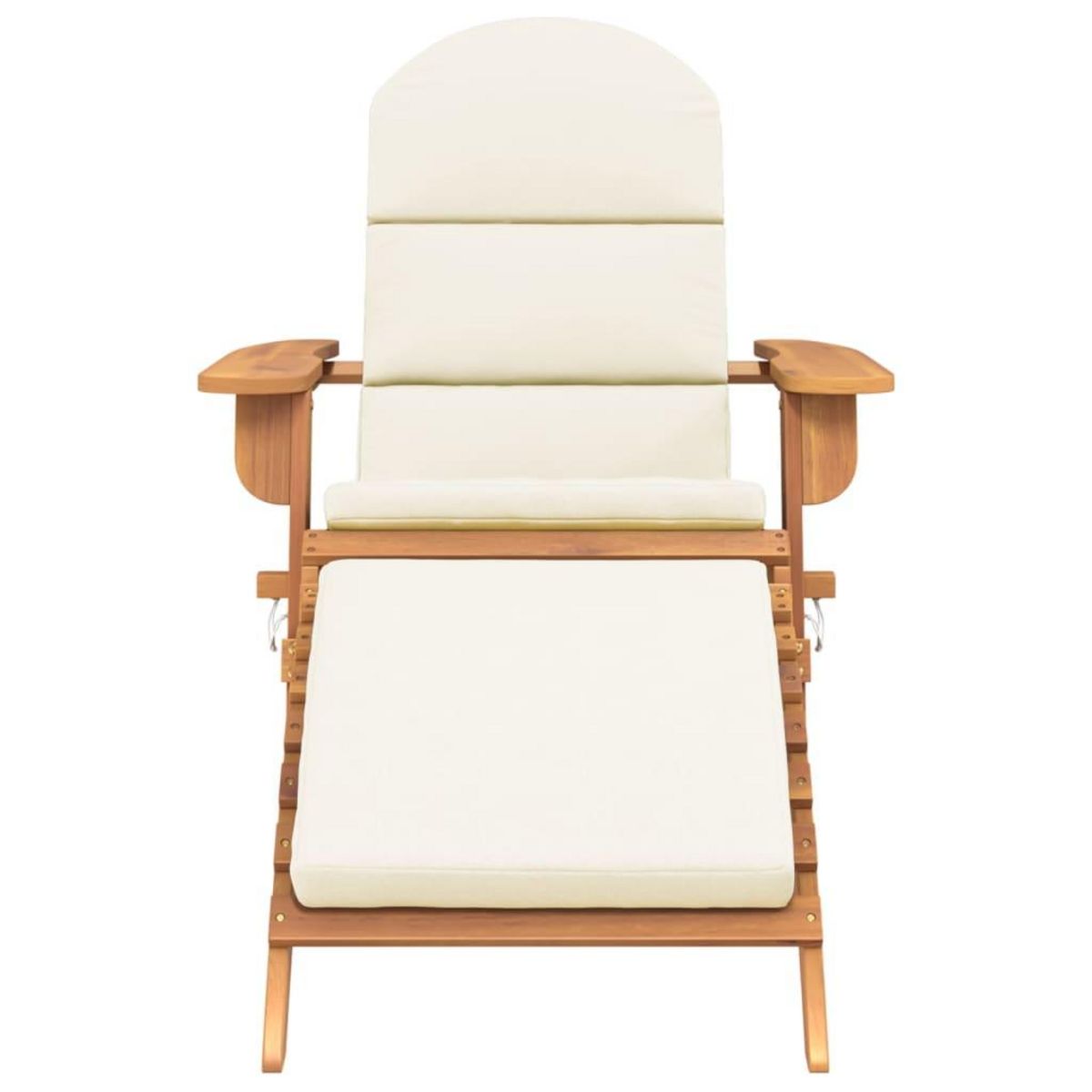 VIDAXL Chaise de jardin Adirondack et repose-pieds bois massif acacia