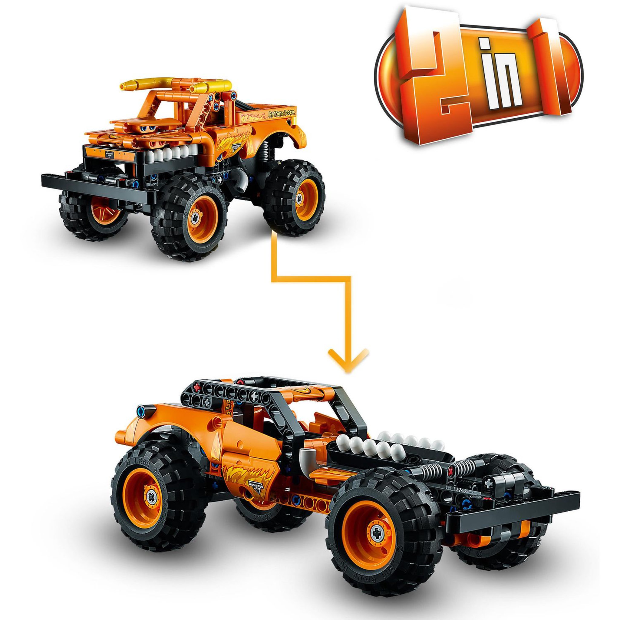 Voir la diapositive 6 : LEGO Technic 42135 Monster Jam El Toro Loco Voiture Jouet pour Enfants dès 7 Ans