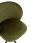 Voir la diapositive 6 : Paris Prix Chaise Pivotante en Velours  Gena  78-83cm Vert Foncé