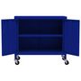 Voir la diapositive 6 : VIDAXL Armoire de rangement Bleu marine 60x35x56 cm Acier