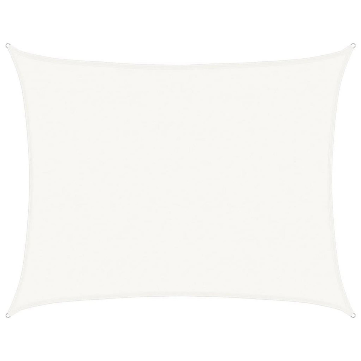 VIDAXL Voile d'ombrage 160 g/m^2 Blanc 6x7 m PEHD