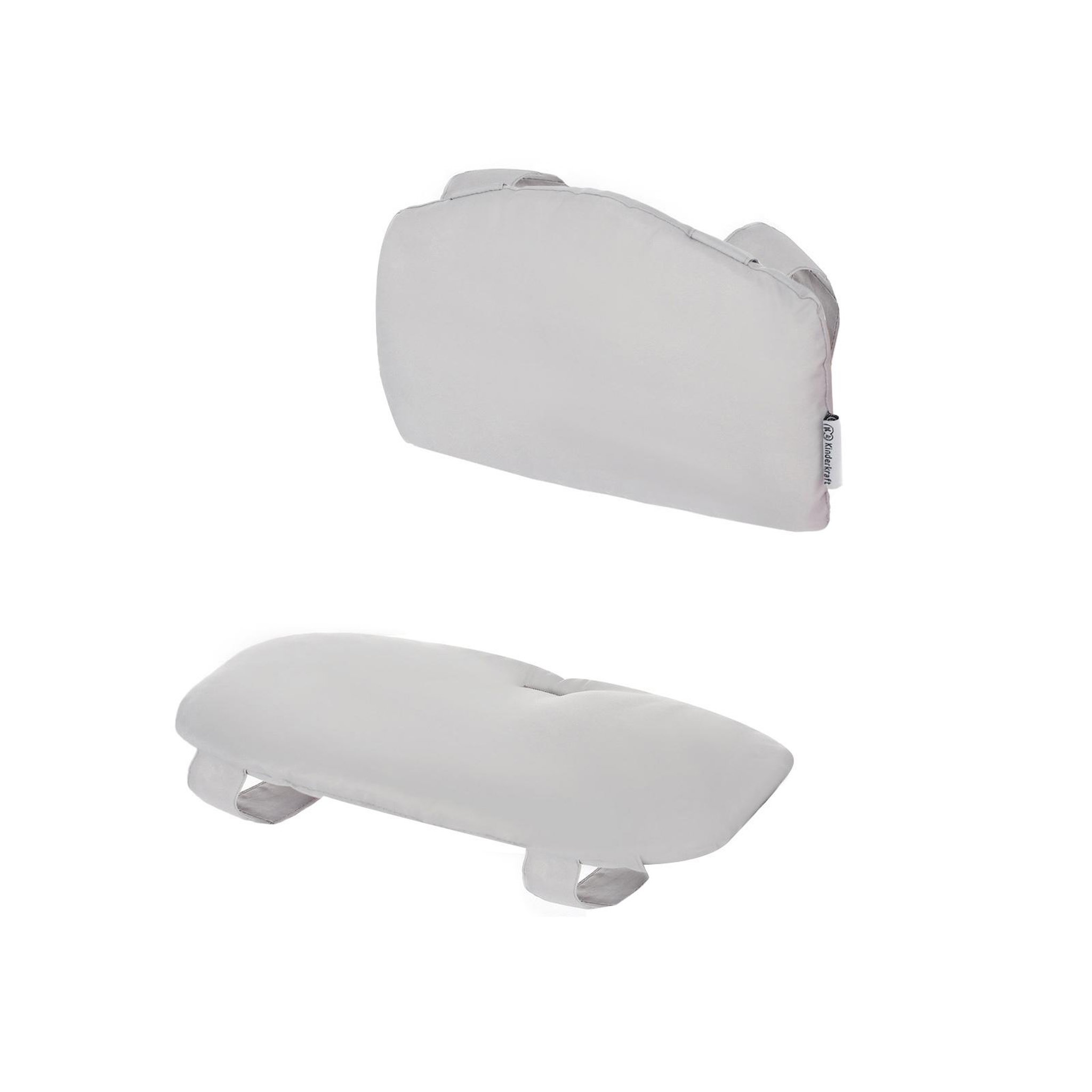 KINDERKRAFT Ensemble de coussins doux pour chaise haute. Coloris disponibles : Gris, Noir