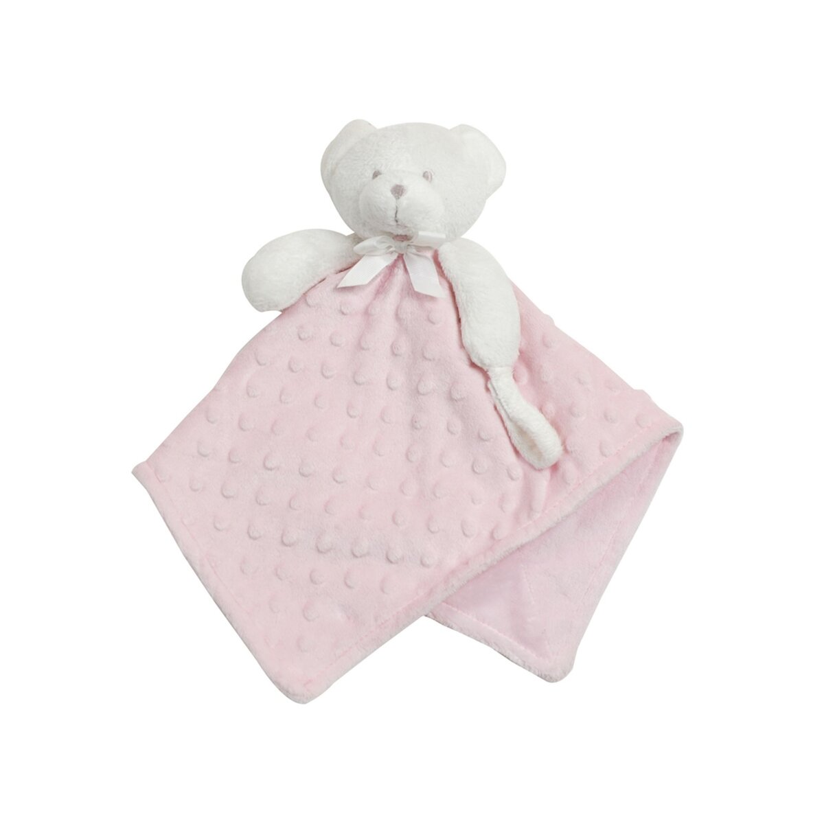 Doudou couverture ours KING BEAR rose 64 cm