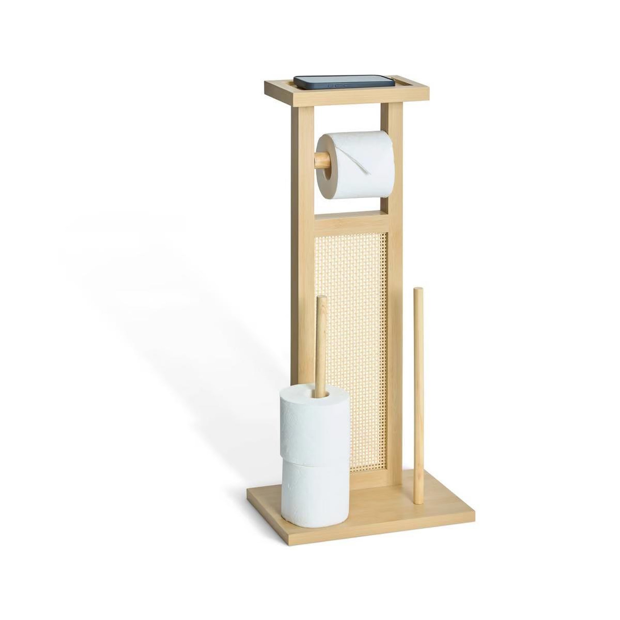 Voir la diapositive 2 : FIVE Dérouleur papier wc  cane  65cm naturel