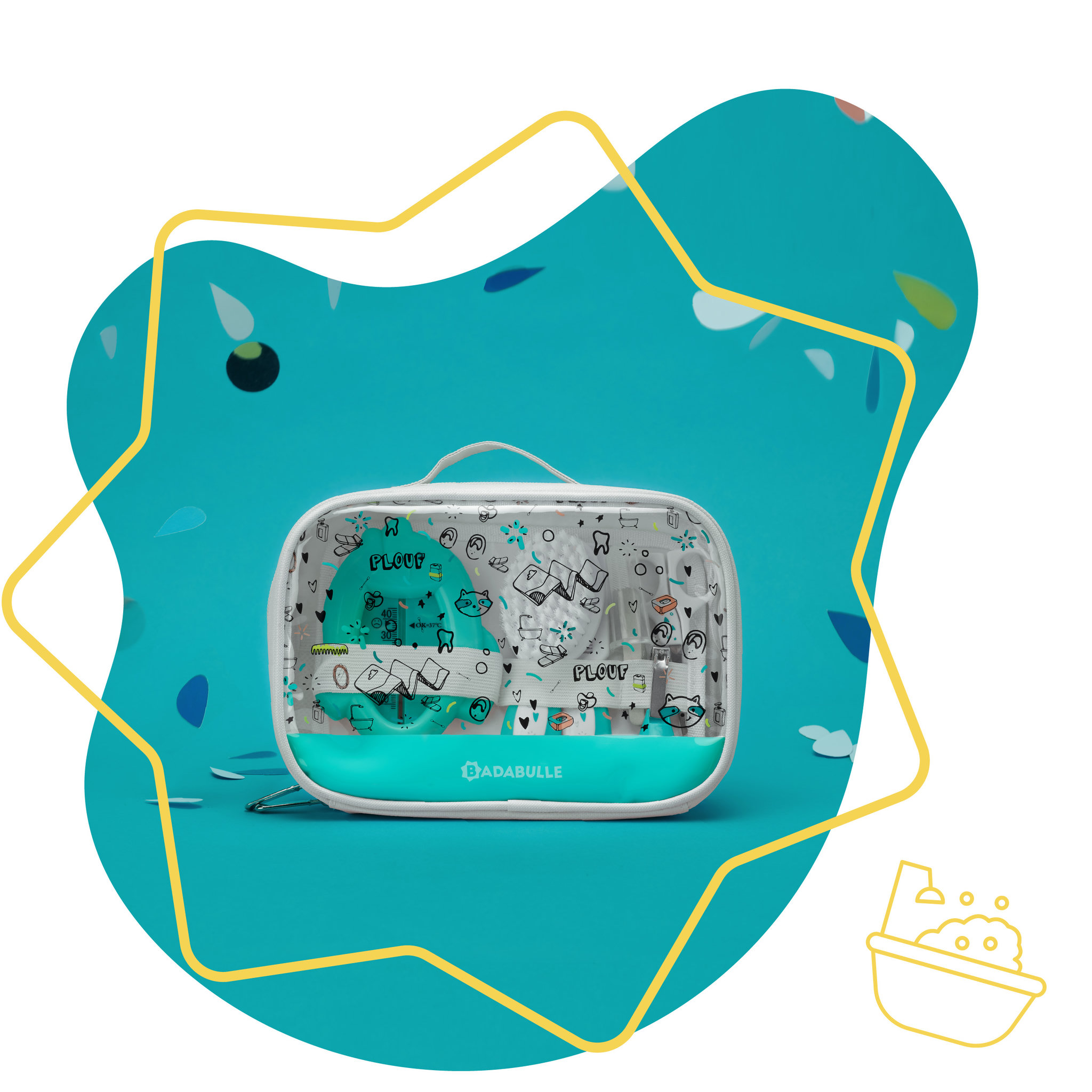 Voir la diapositive 5 : BADABULLE Trousse de soin évolutive bébé 