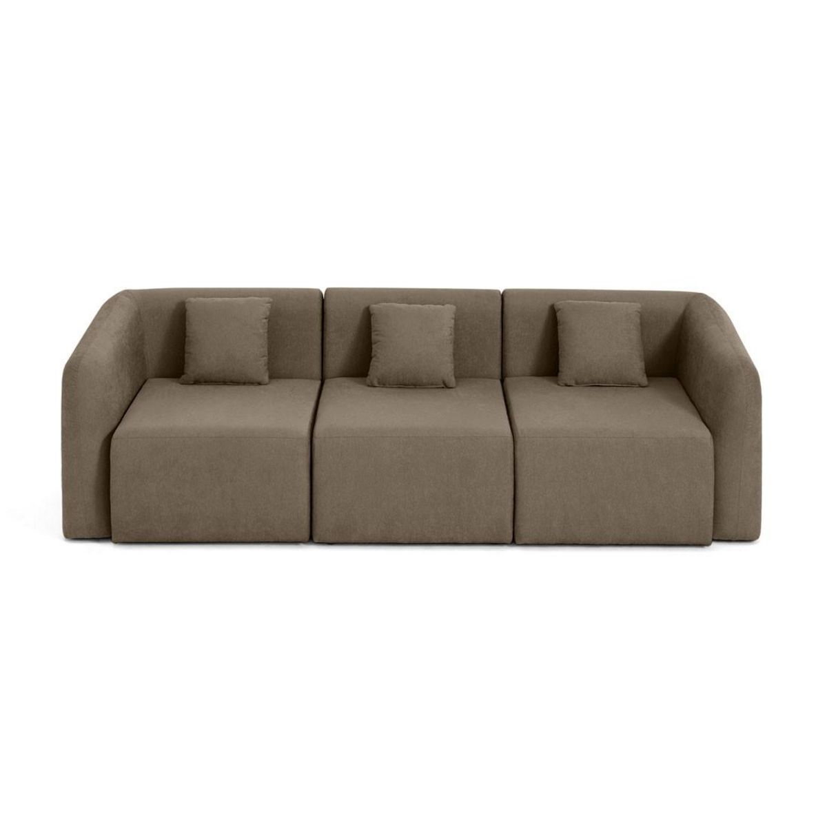 LISA DESIGN Ikare - canapé modulable 3 places - en tissu