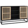 Voir la diapositive 2 : VIDAXL Buffet noir 105x30x65 cm bois d'ingenierie