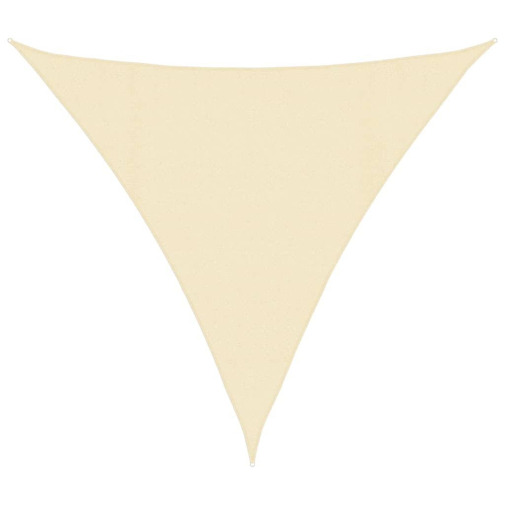 Voir la diapositive 2 : VIDAXL Voile d'ombrage 160 g/m^2 Creme 4x4x4 m PEHD