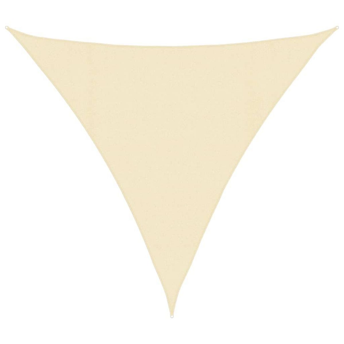 VIDAXL Voile d'ombrage 160 g/m^2 Creme 4x4x4 m PEHD