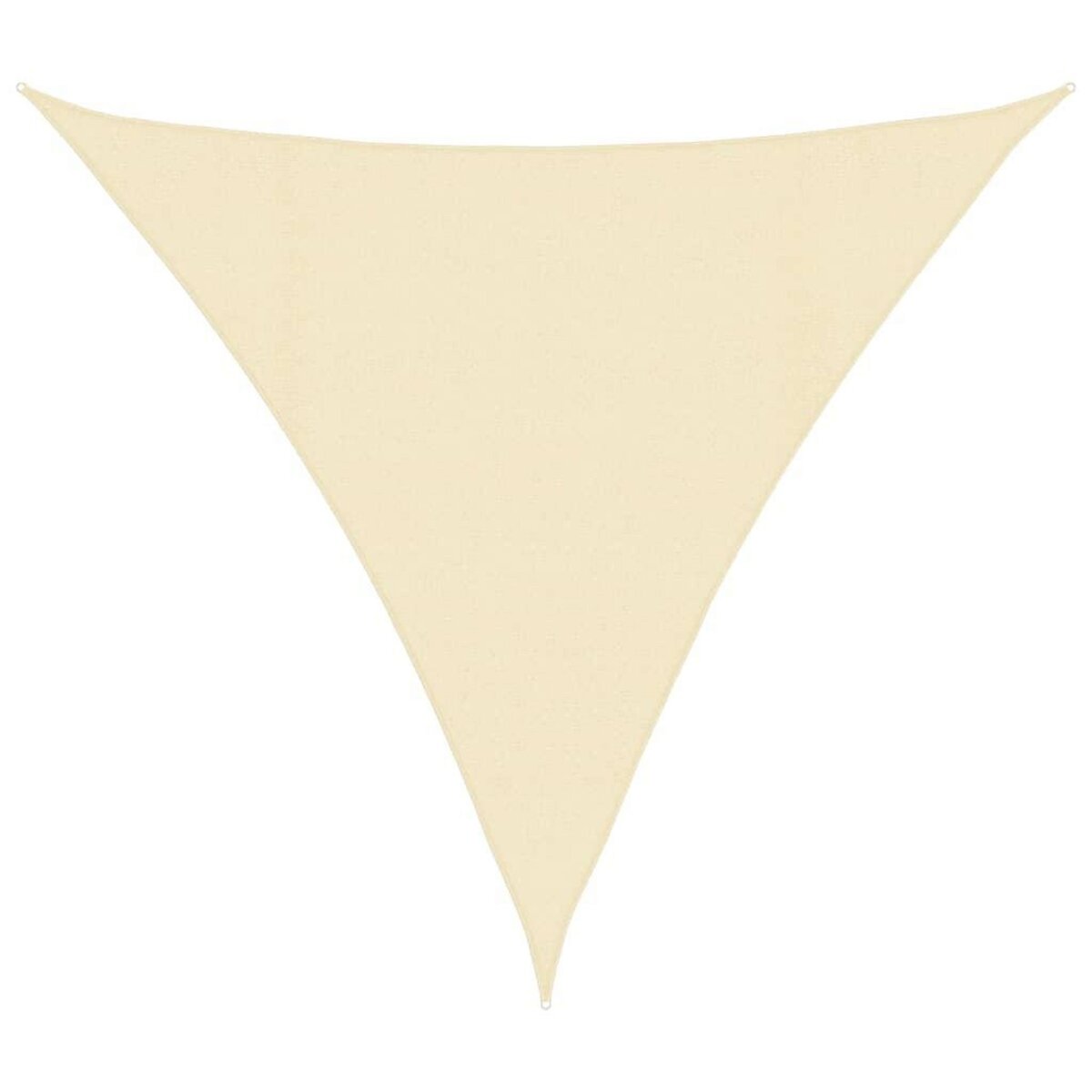 VIDAXL Voile d'ombrage 160 g/m^2 Creme 4x4x4 m PEHD