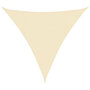 Voir la diapositive 2 : VIDAXL Voile d'ombrage 160 g/m^2 Creme 4x4x4 m PEHD