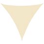 Voir la diapositive 2 : VIDAXL Voile d'ombrage 160 g/m^2 Creme 4x4x4 m PEHD