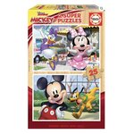 EDUCA 2 supers puzzles 25 pieces mickey et ses amis