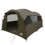 Voir la diapositive 4 : VIDAXL Tente familiale tunnel 6 personnes marron impermeable
