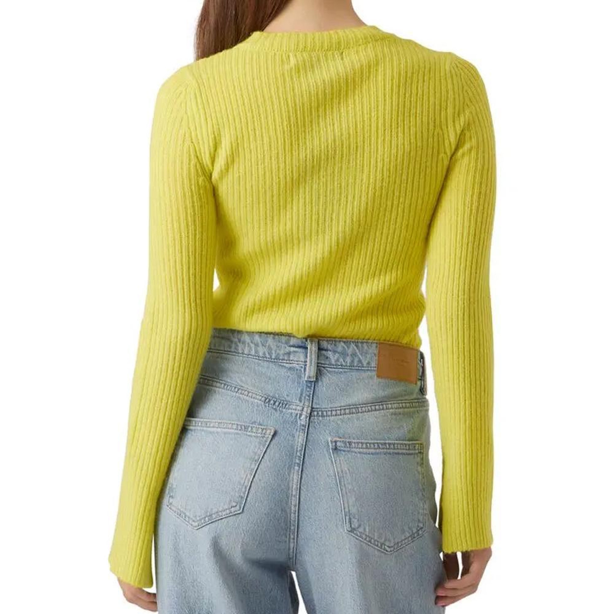 Voir la diapositive 2 : Vero Moda Pull Jaune Femme Vero Moda Britany