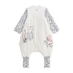 Petit Béguin Turbulette TOG 2 en velours avec pieds retroussables et manches amovibles Céleste. Coloris disponibles : Beige