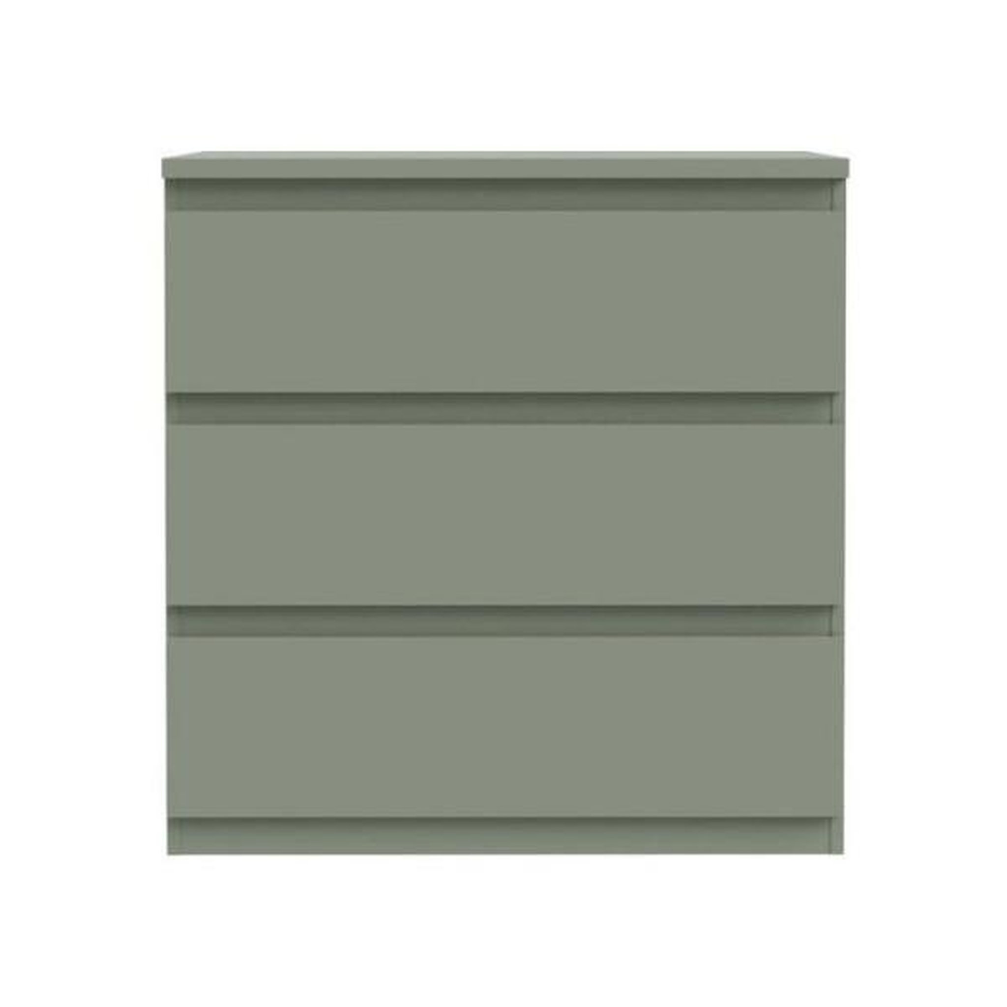 Voir la diapositive 3 : MARKET24 Commode - EDMORE - 3 tiroirs - Sauge - 77,2 x 42 x 79,8 cm