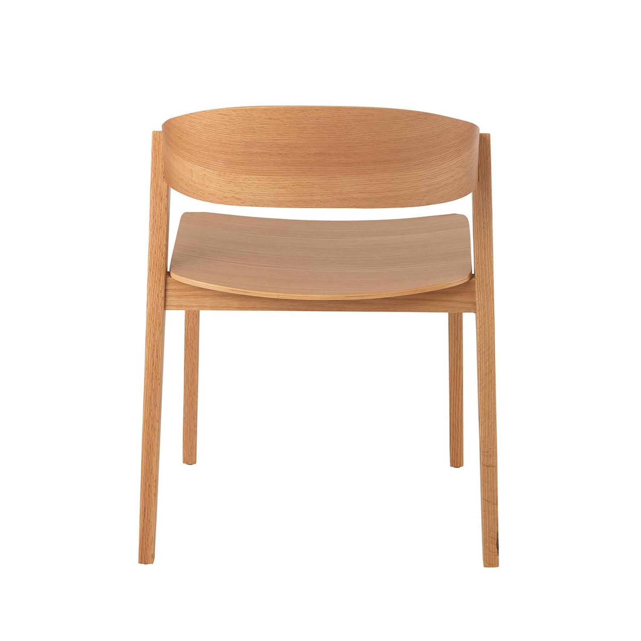 Voir la diapositive 4 : J-LINE Chaise en bois  laga  75cm naturel