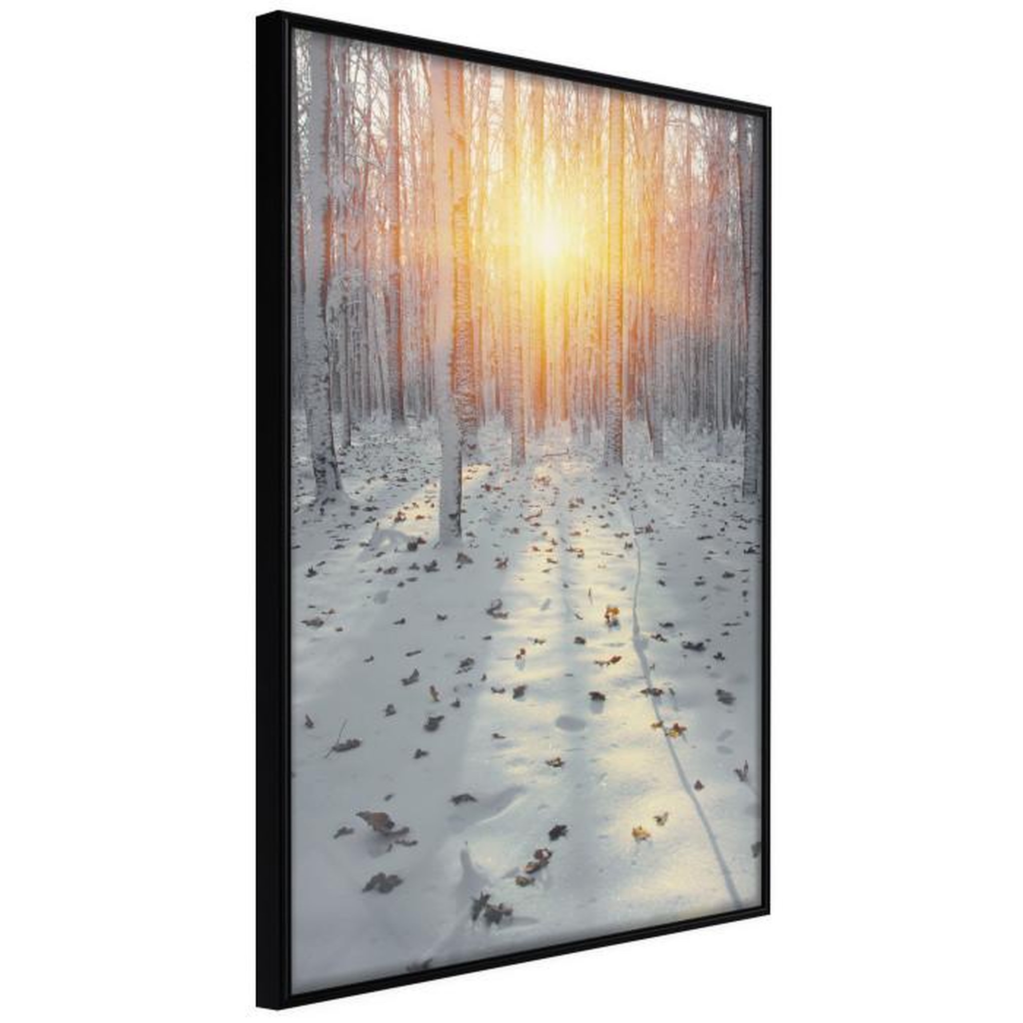 Paris Prix Affiche Murale Encadrée  Frosty Sunset. Coloris disponibles : Jaune, Noir