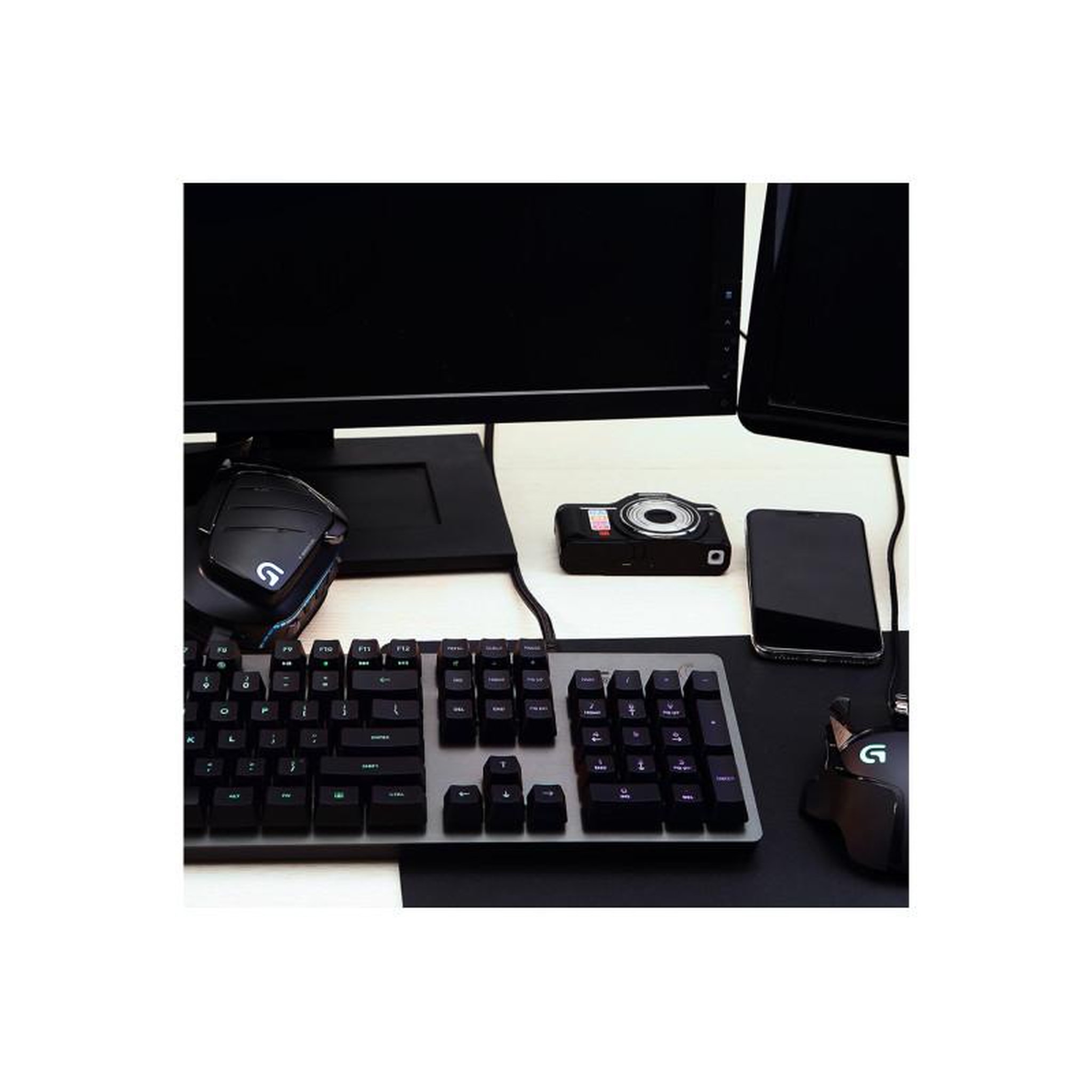 Voir la diapositive 2 : Logitech Clavier gaming mécanique Logitech G512 Carbon Lightsync RVB GX Brown Tactile