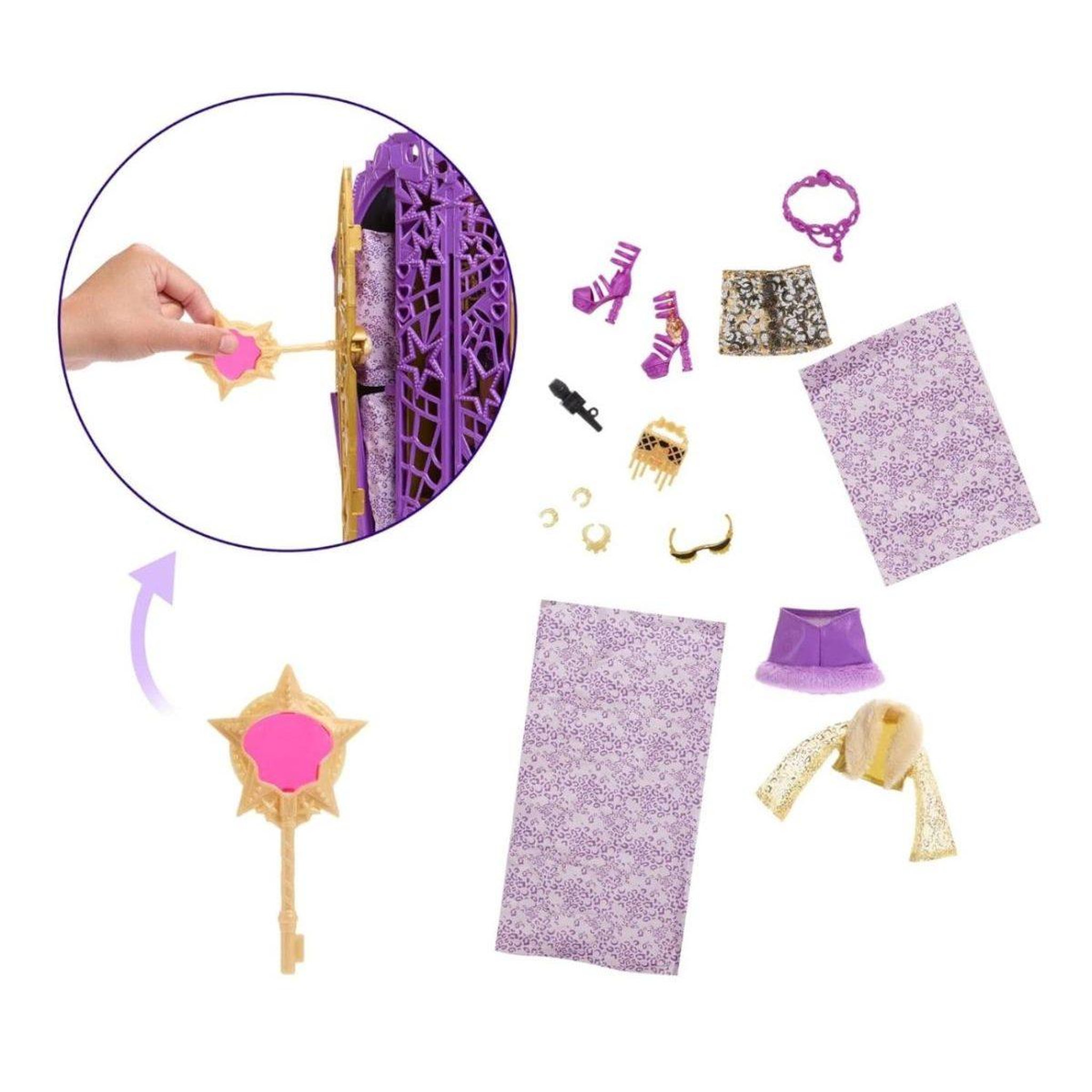 Voir la diapositive 3 : MATTEL Poupée monster high  jbg80 skulltimate secrets - clawdeen wolf
