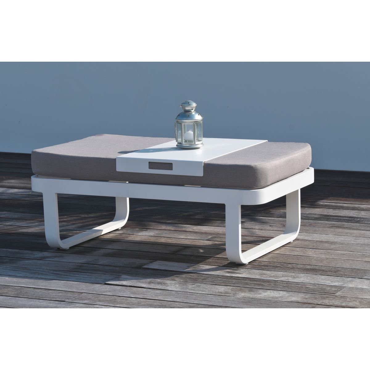 DCB GARDEN Salon bas de jardin 6 personnes BARCELONA blanc