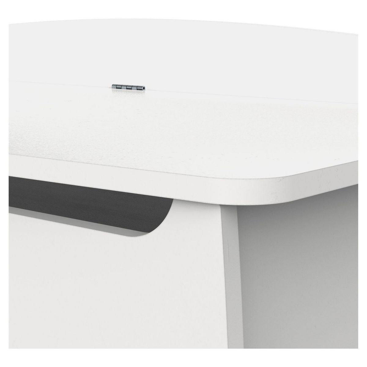 Coffre à jouets avec couvercle blanc LINIA 