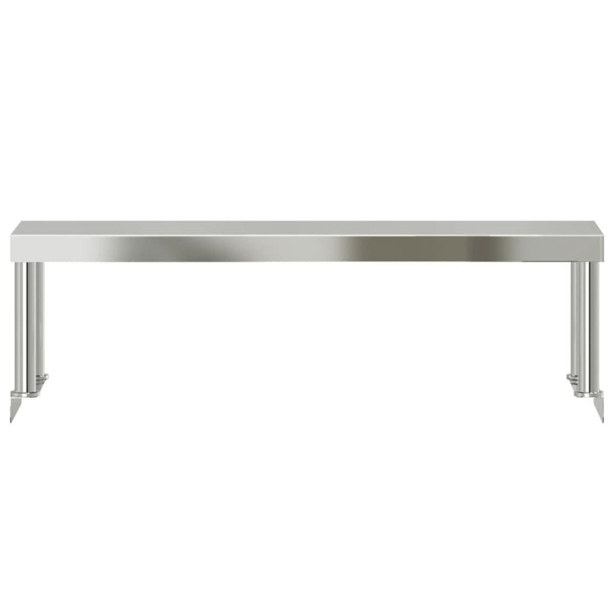 VIDAXL Etagere de table de travail 110x30x35 cm inox
