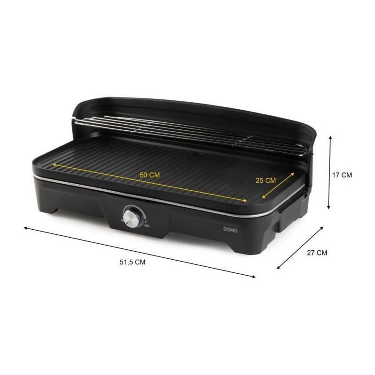 Domo Grill de table - BBQ Electrique - DOMO - DO9260G - 2200W