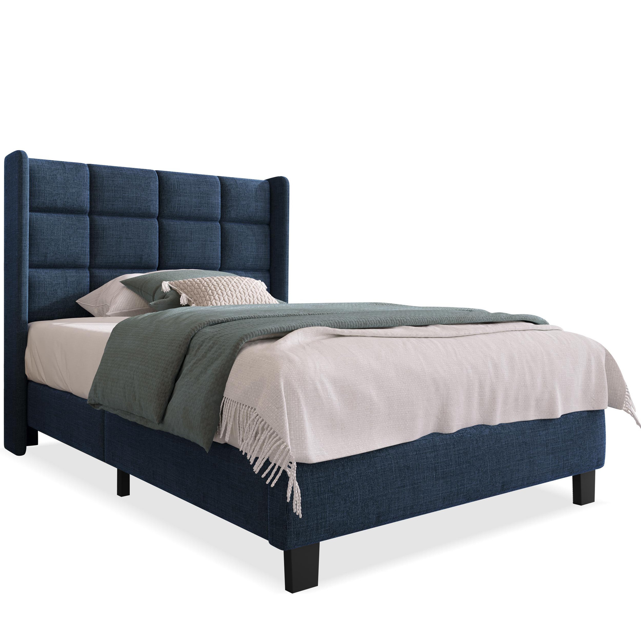 Voir la diapositive 1 : MERAX Lit simple avec sommier Lin