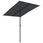 Voir la diapositive 2 : VIDAXL Parasol de jardin avec mat en aluminium 2x1,5 m Noir