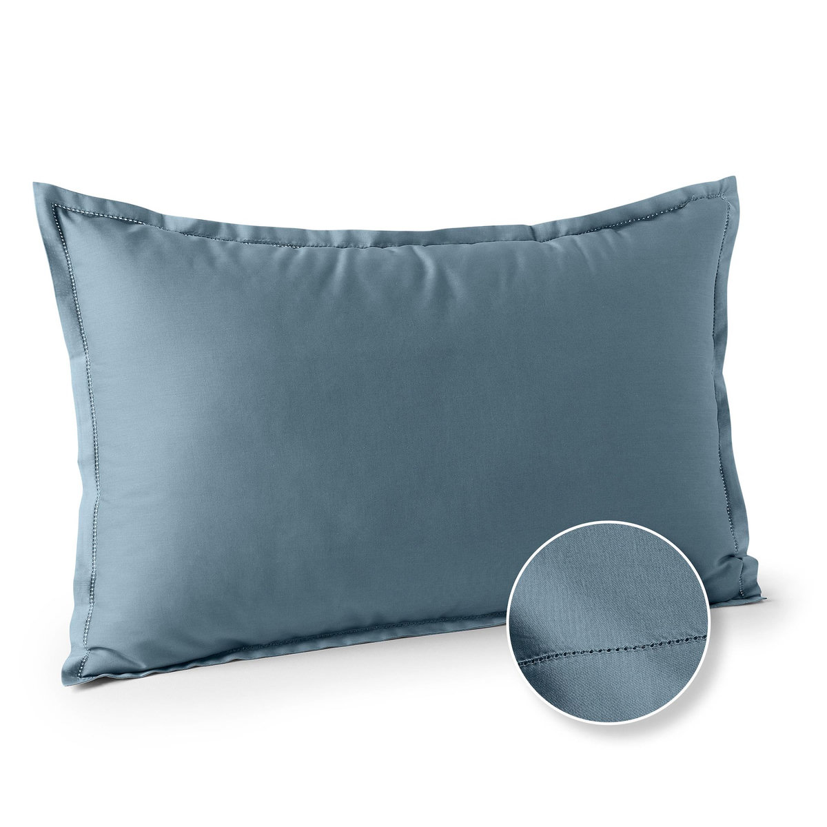 ACTUEL Taie d'oreiller unie en percale de coton 70 fils - collection permanente