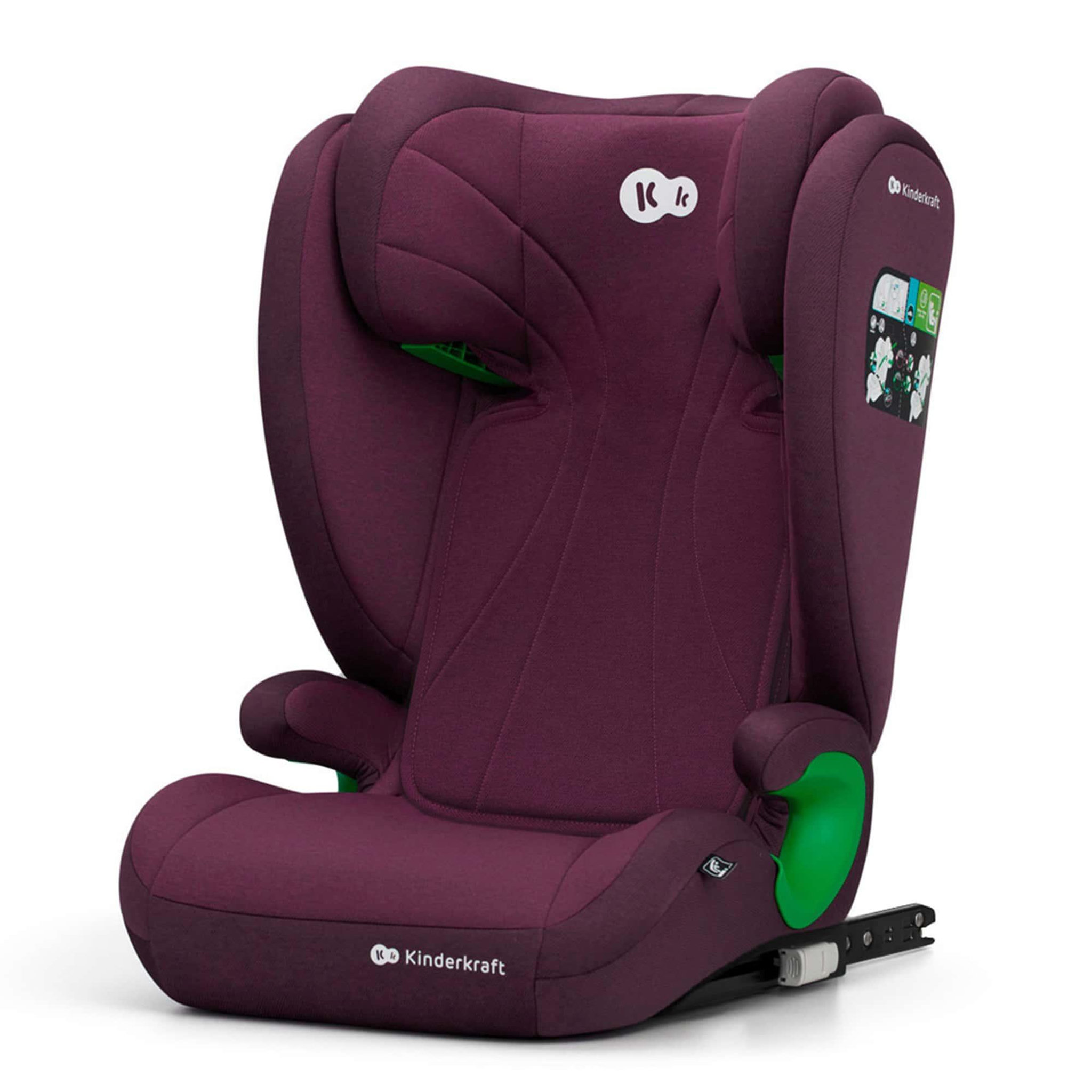 Voir la diapositive 1 : KINDERKRAFT Rehausseur auto isofix groupe 2 3 siege reglable
