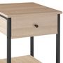 Voir la diapositive 6 : tectake Table de chevet Style industriel 40 x 40 x 555 cm