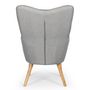 Voir la diapositive 4 : Paris Prix Fauteuil Scandinave  Aimee  67cm Gris Clair