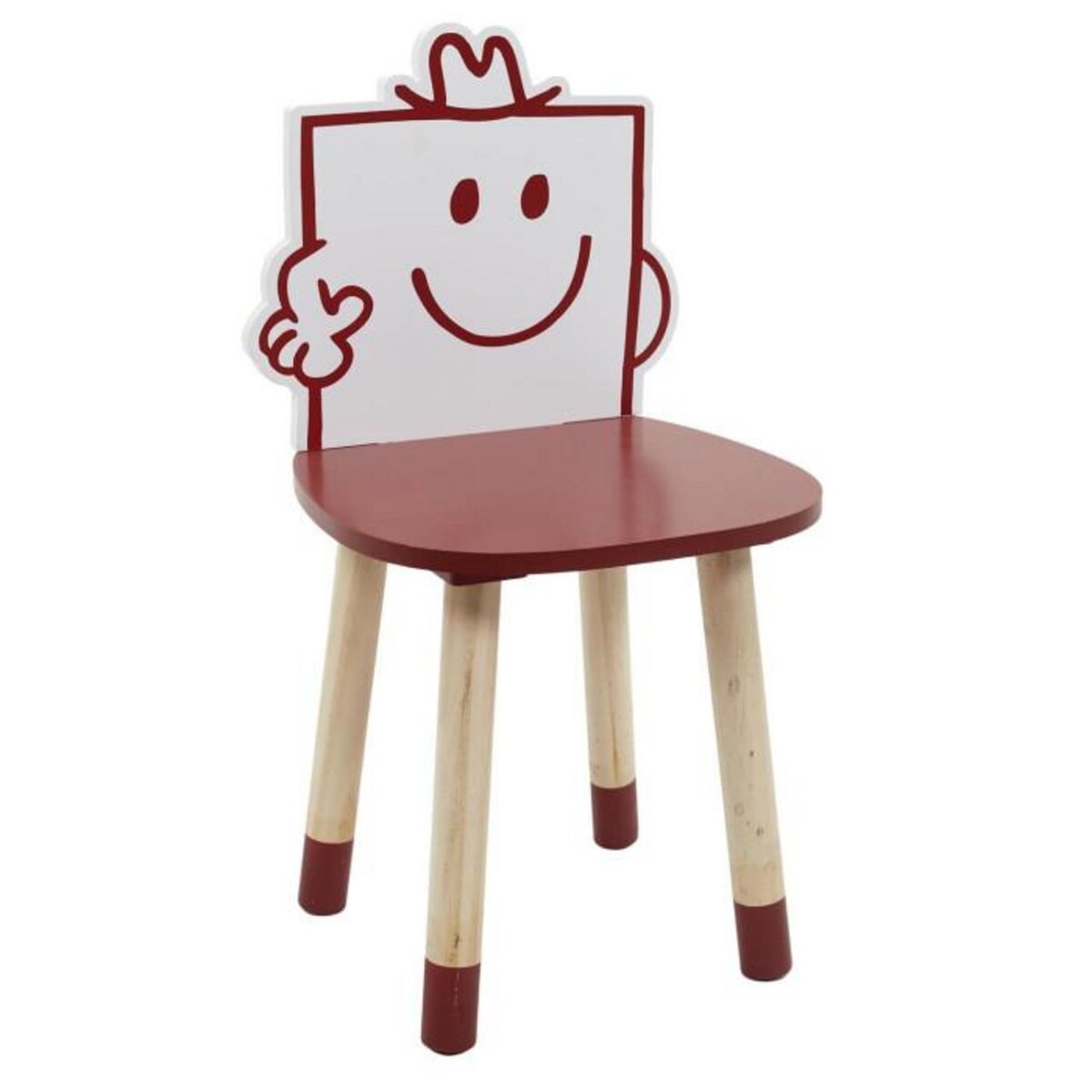 Paris Prix Chaise Enfant  Monsieur Costaud  53cm Rouge