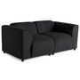 Voir la diapositive 2 : LISA DESIGN Suaro - canapé modulable 2 places en tissu texturé