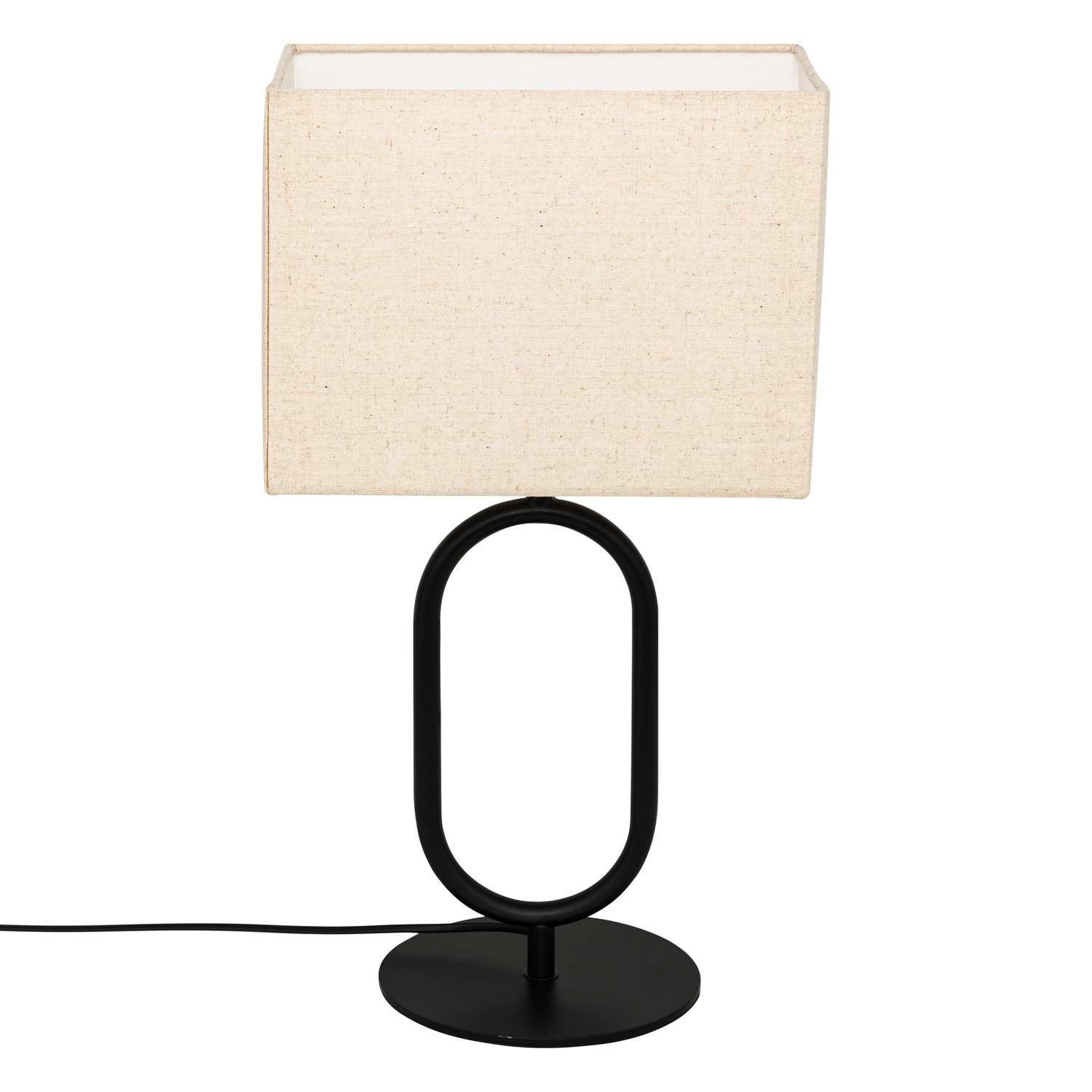 ATMOSPHERA Lampe à poser sundsvall - h. 52 cm - beige et noir
