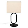 Voir la diapositive 1 : ATMOSPHERA Lampe à poser SUNDSVALL - H. 52 cm - Beige et noir
