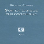 SUR LA LANGUE PHILOSOPHIQUE, Anders Günther